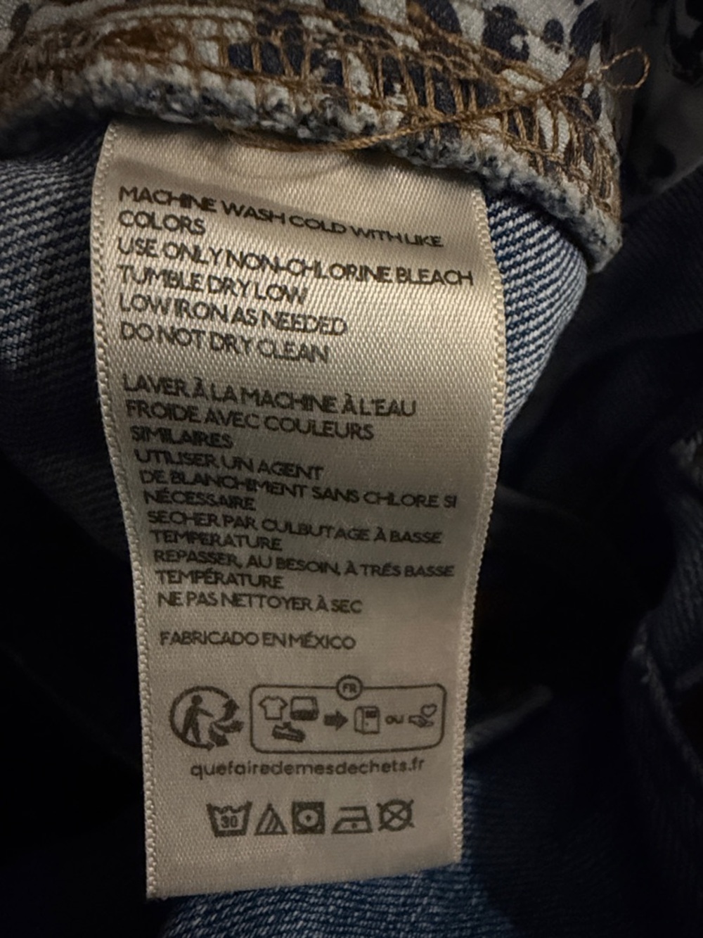 We The Free CRVYHigh Rise Vintage Straight Denim Blue Jeans Size 30 - Picture 6 of 6